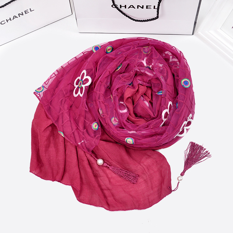 Fringe cotton scarves wholesale