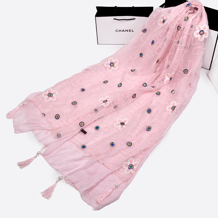 Fringe cotton scarves wholesale