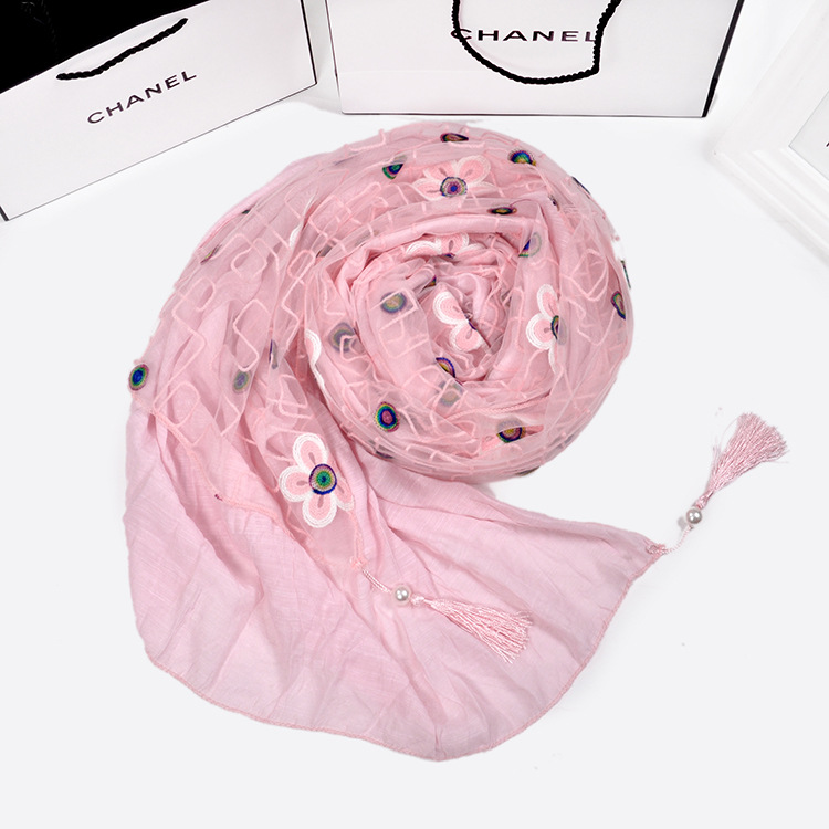 Fringe cotton scarves wholesale
