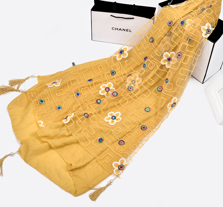 Fringe cotton scarves wholesale