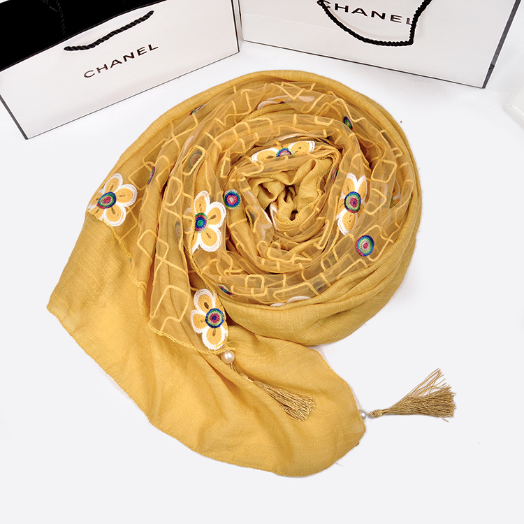 Fringe cotton scarves wholesale