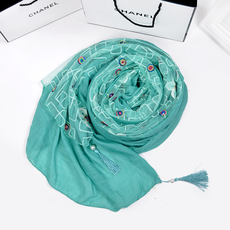 Fringe cotton scarves wholesale