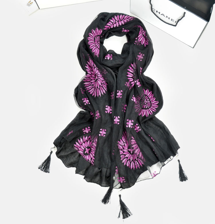 Wholesale fringed infinity scarf