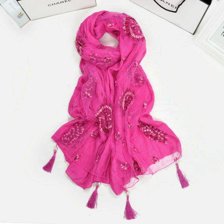 Wholesale fringed infinity scarf