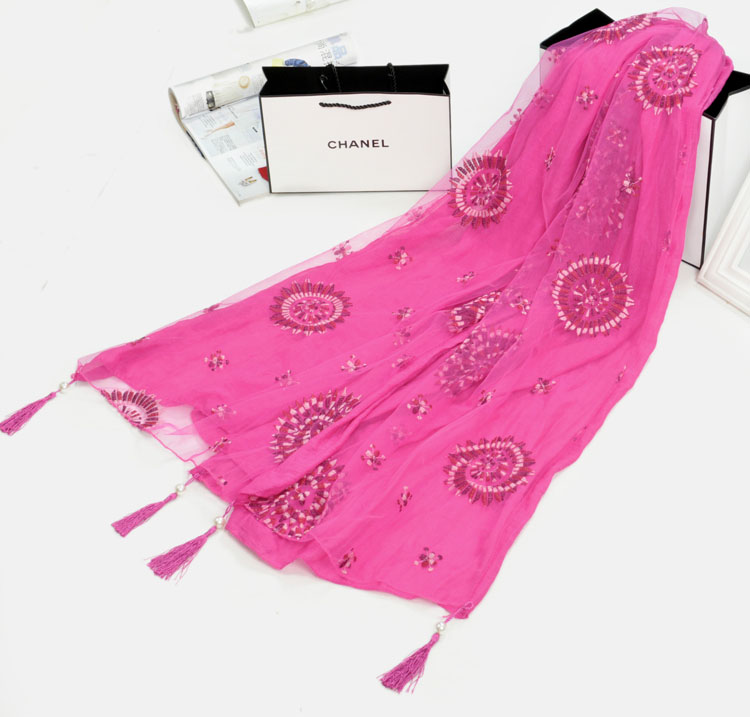 Wholesale fringed infinity scarf
