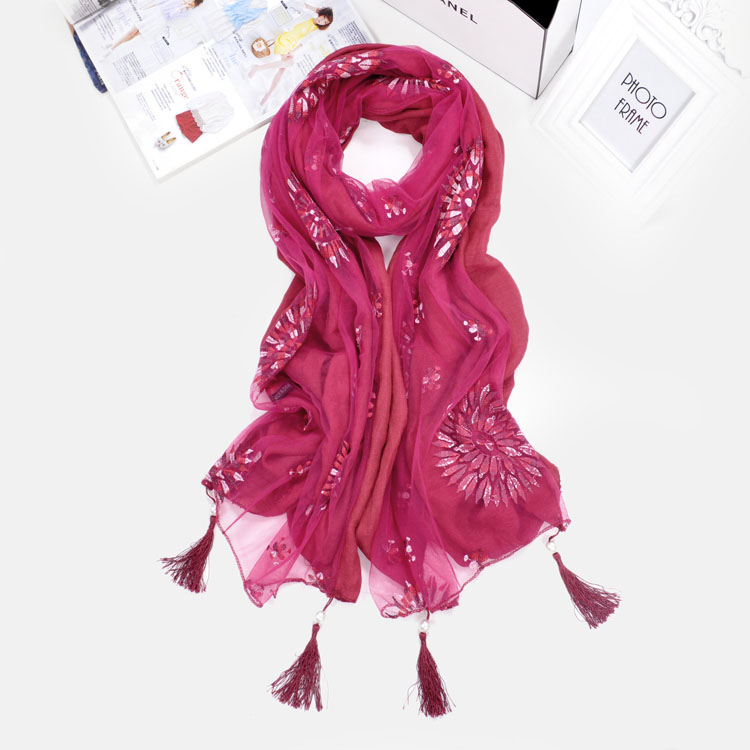 Wholesale fringed infinity scarf