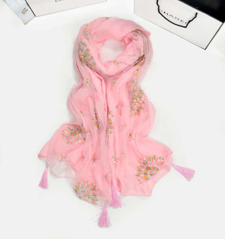 Wholesale fringed infinity scarf