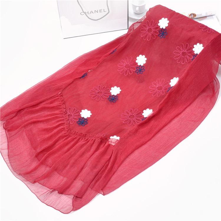 Wholesale fringe chiffon scarf