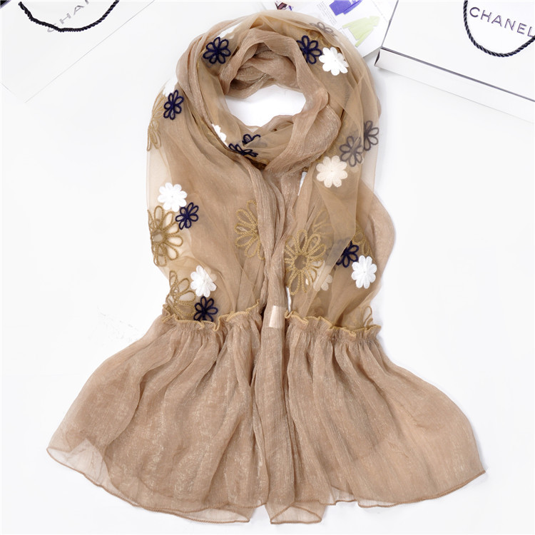 Wholesale fringe chiffon scarf