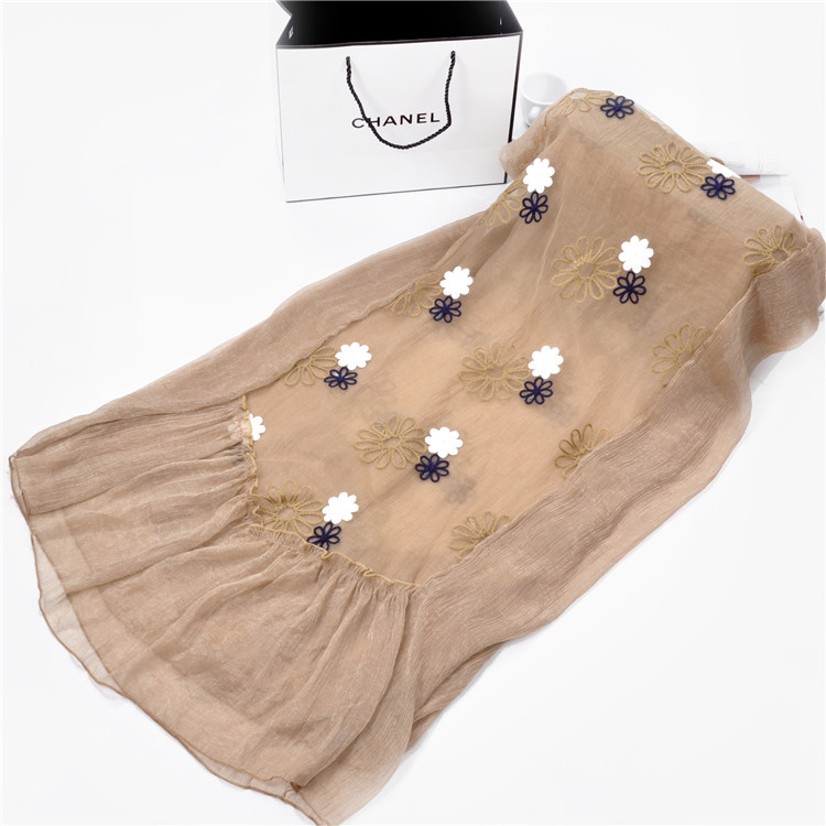 Wholesale fringe chiffon scarf