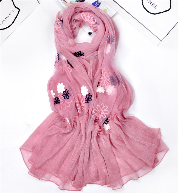Wholesale fringe chiffon scarf