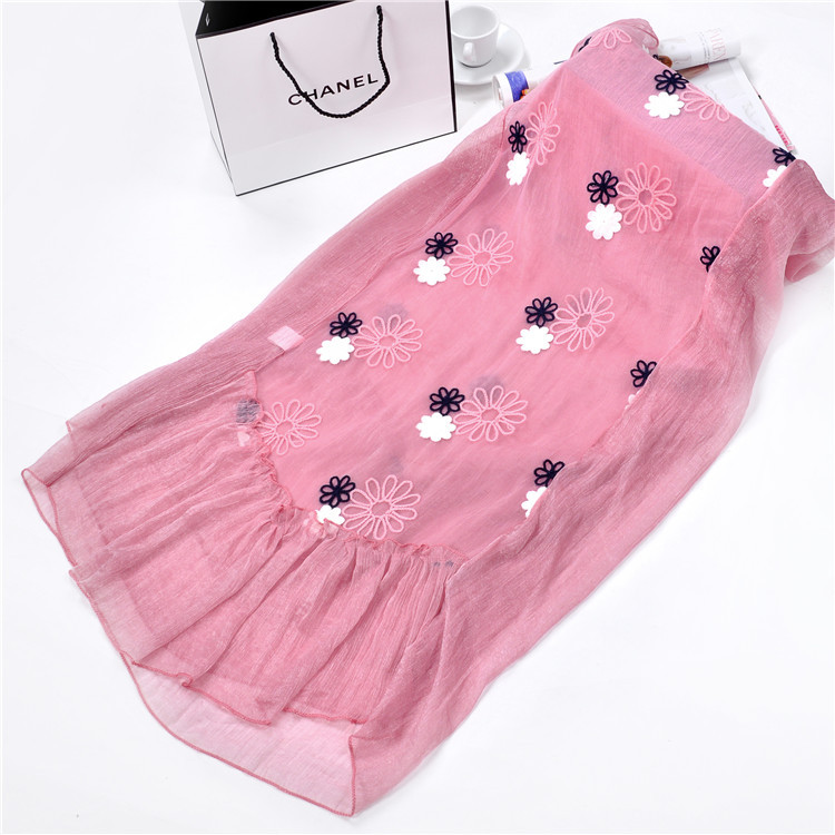 Wholesale fringe chiffon scarf