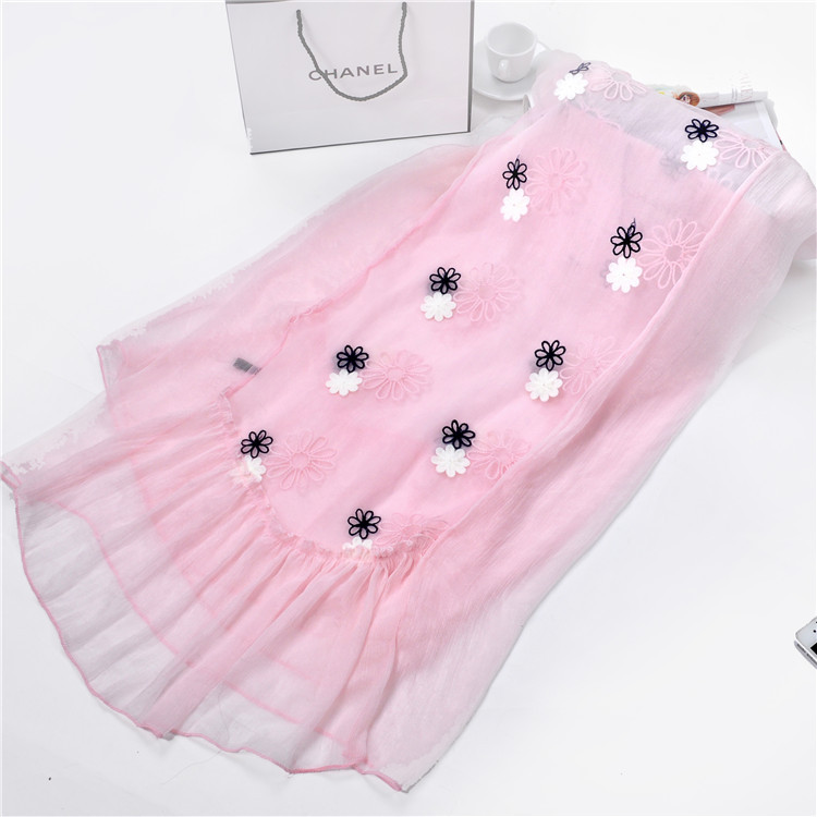 Wholesale fringe chiffon scarf