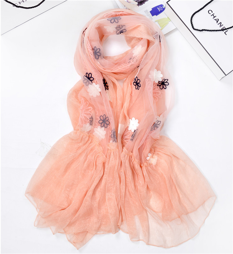 Wholesale fringe chiffon scarf