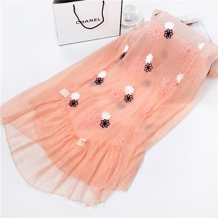 Wholesale fringe chiffon scarf
