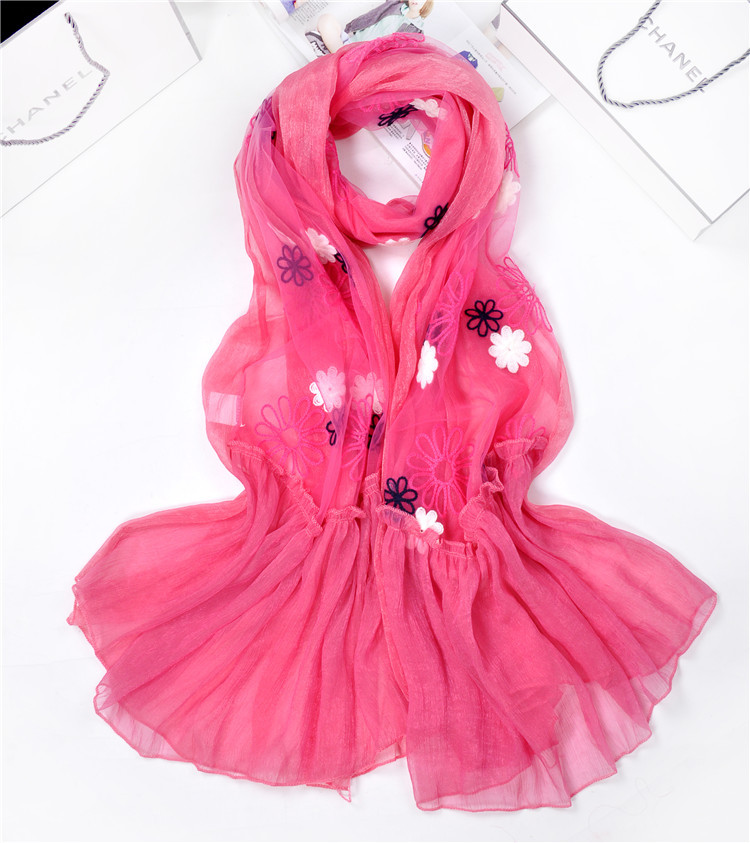 Wholesale fringe chiffon scarf