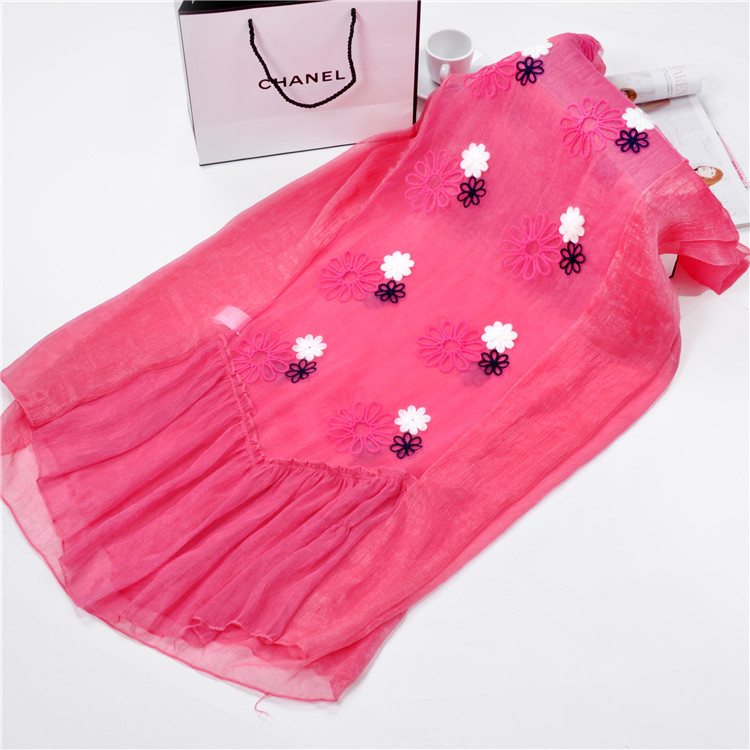 Wholesale fringe chiffon scarf