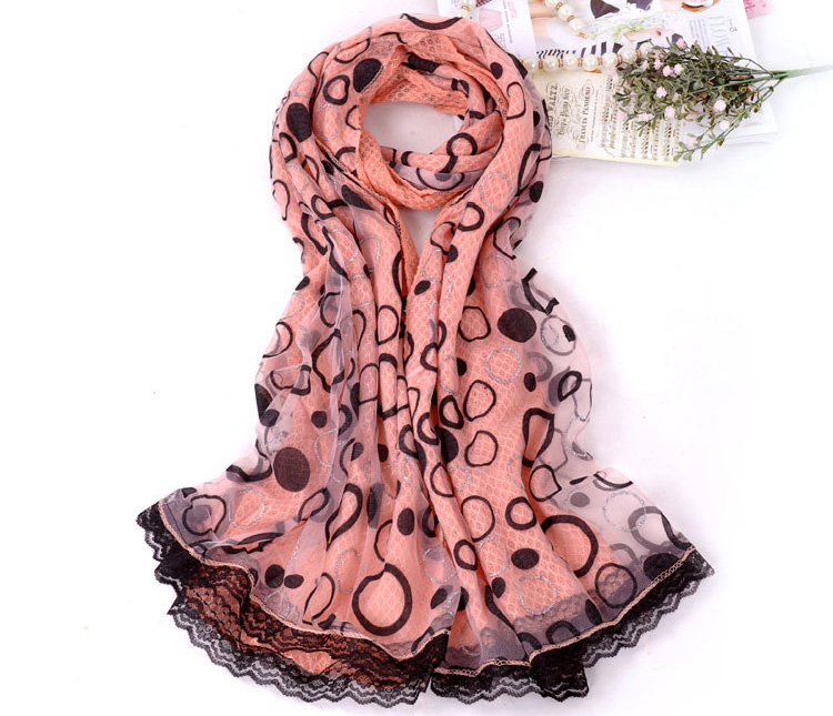 Wholesale knitted lace scarf