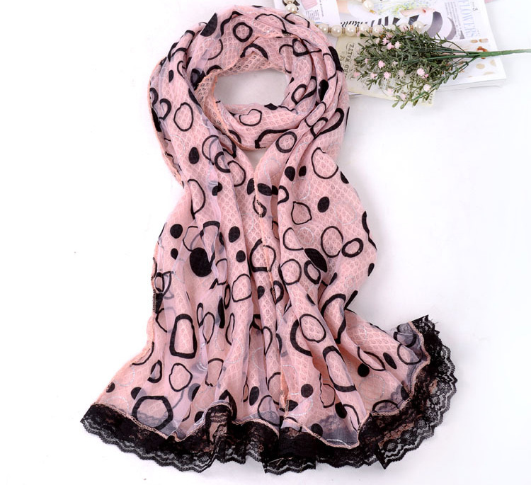 Wholesale knitted lace scarf