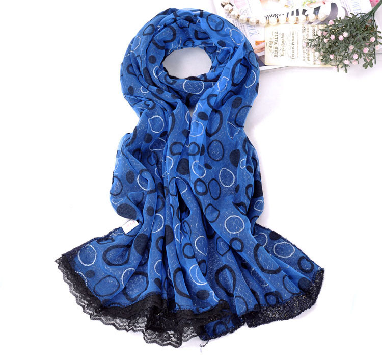 Wholesale knitted lace scarf