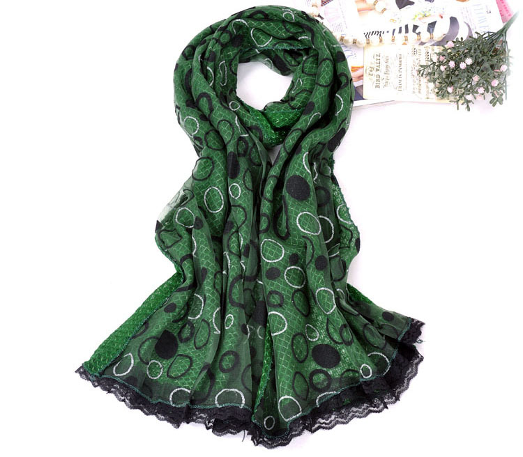 Wholesale knitted lace scarf