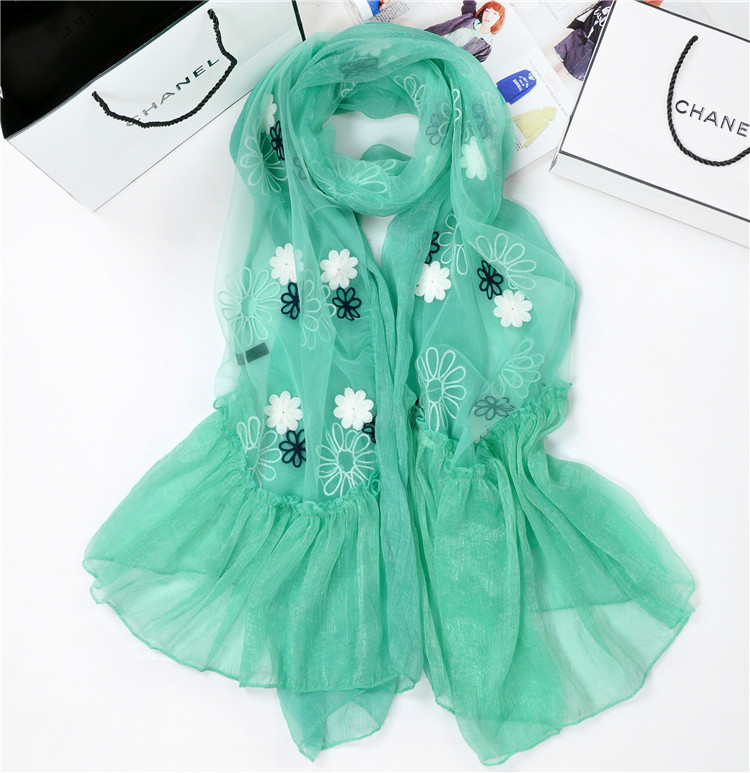 Wholesale fringe chiffon scarf
