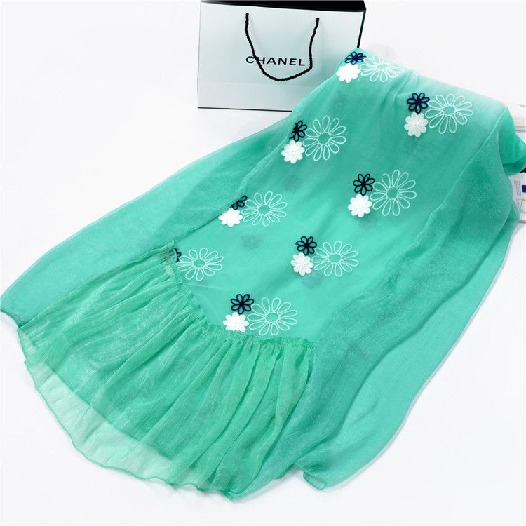 Wholesale fringe chiffon scarf