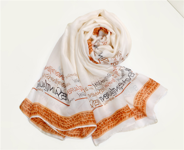 Wholesale white chiffon scarf