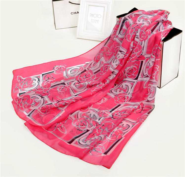 Wholesale ladies chiffon scarf