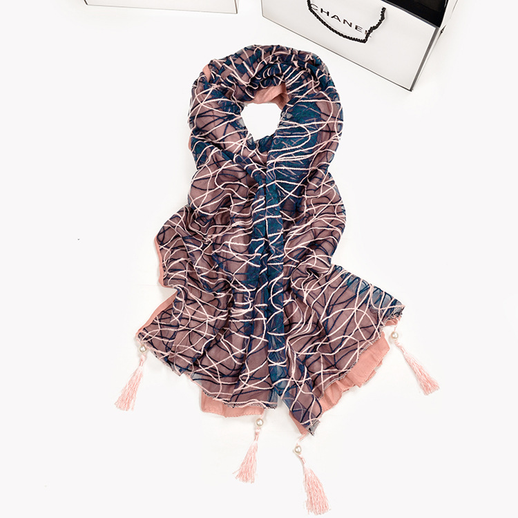 Women lace fabric scarf wholesale