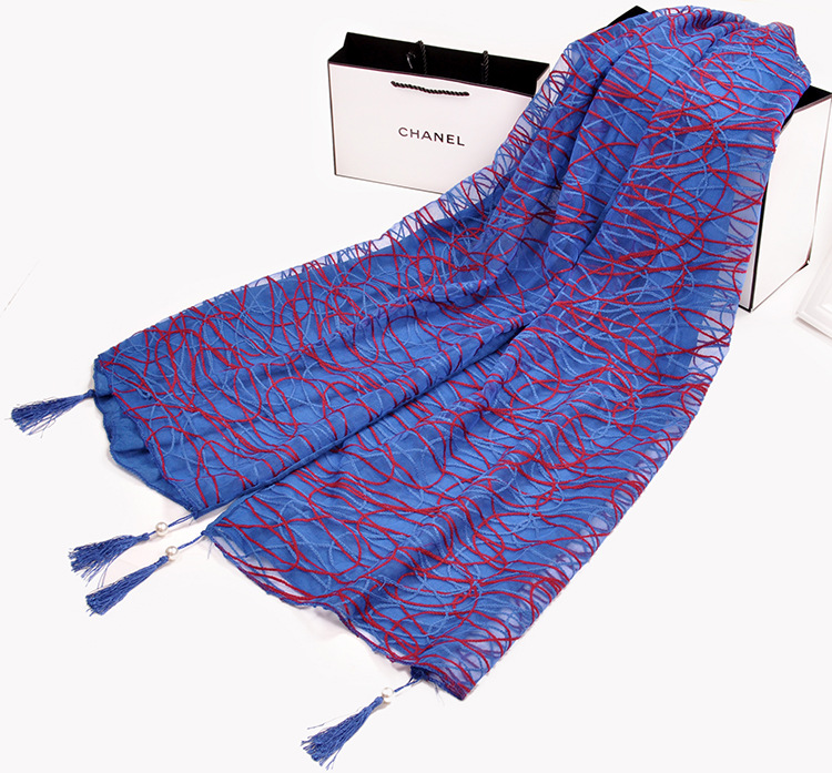 Women lace fabric scarf wholesale
