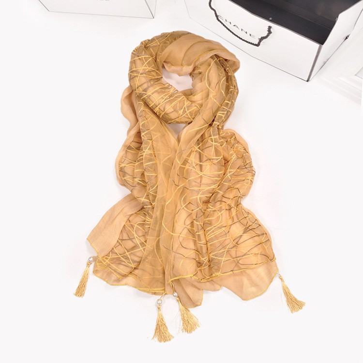 Women lace fabric scarf wholesale