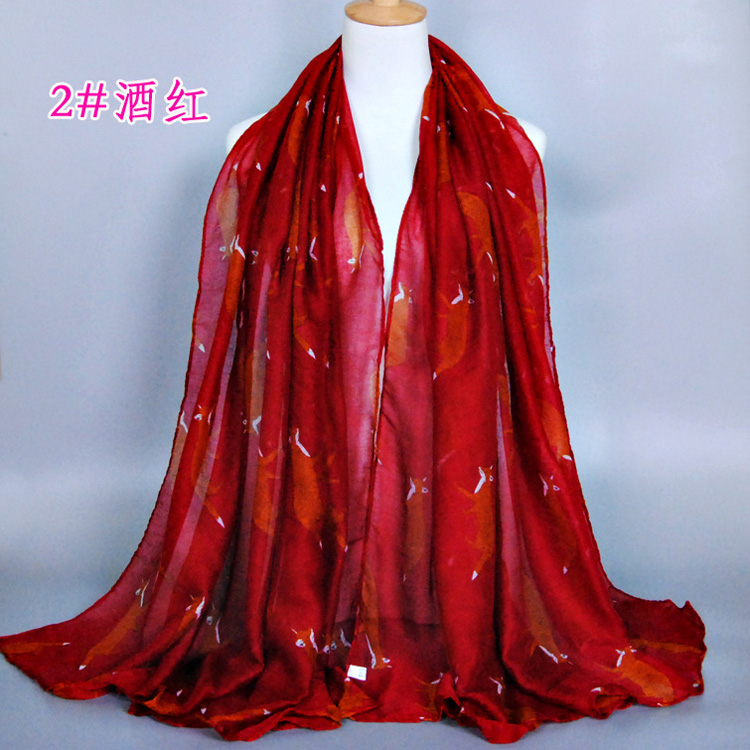 Animal print scarf wholesale