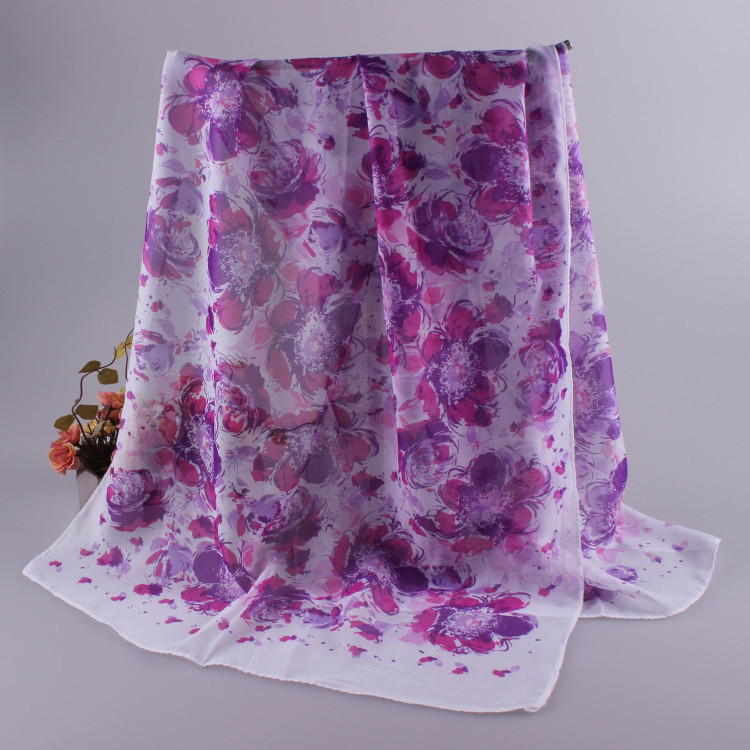 Chiffon printed scarf for women
