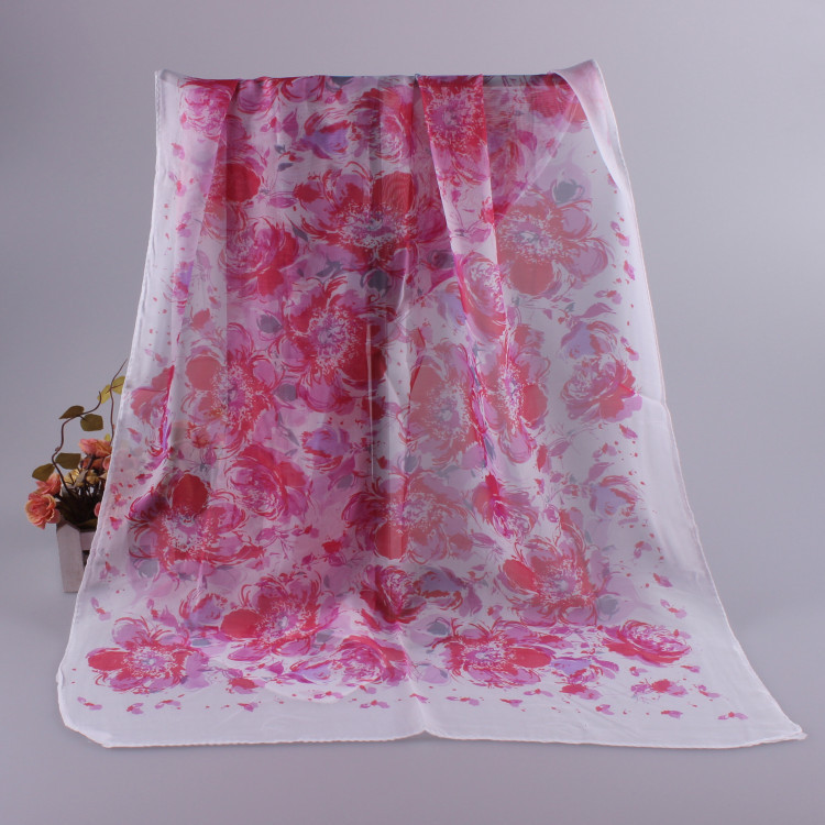 Chiffon printed scarf for women