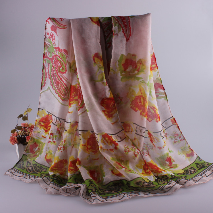 Wholesale paisley floral viscose scarf