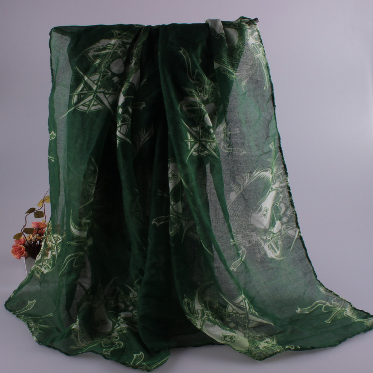 Skull viscose infinity scarf wholesale