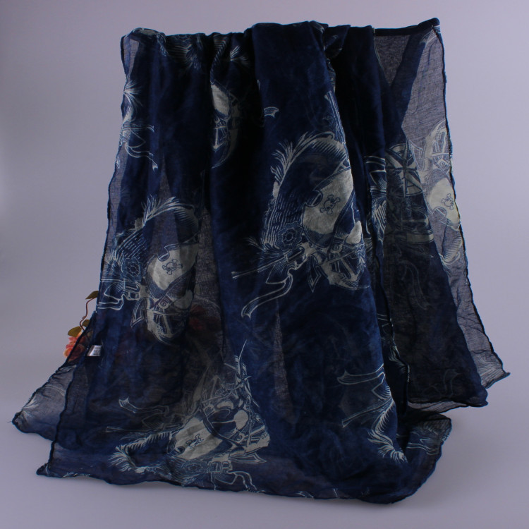 Skull viscose infinity scarf wholesale