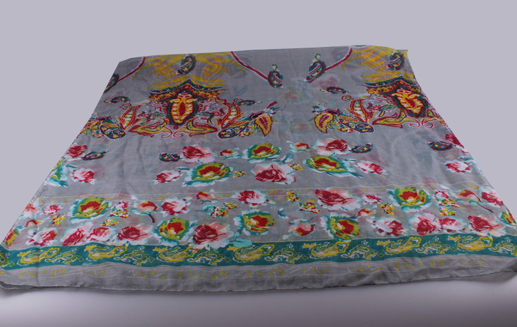 Wholesale paisley floral viscose scarf
