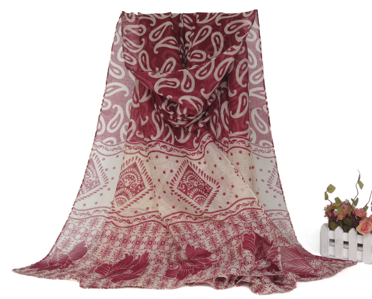 Long silk viscose scarf wholesale
