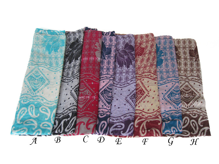 Long silk viscose scarf wholesale