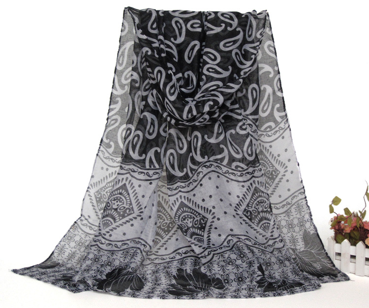 Long silk viscose scarf wholesale