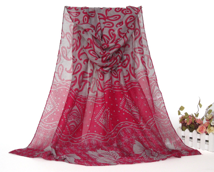 Long silk viscose scarf wholesale