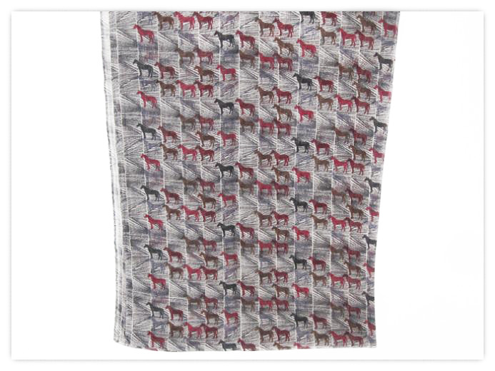 Wholesale silk patterned scarf