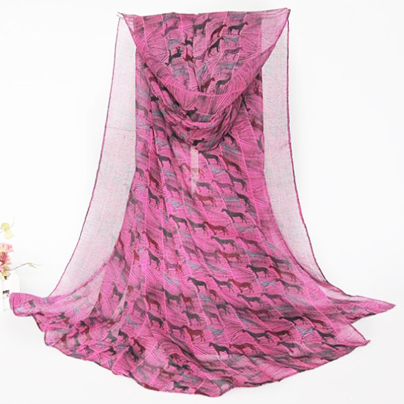 Wholesale silk patterned scarf