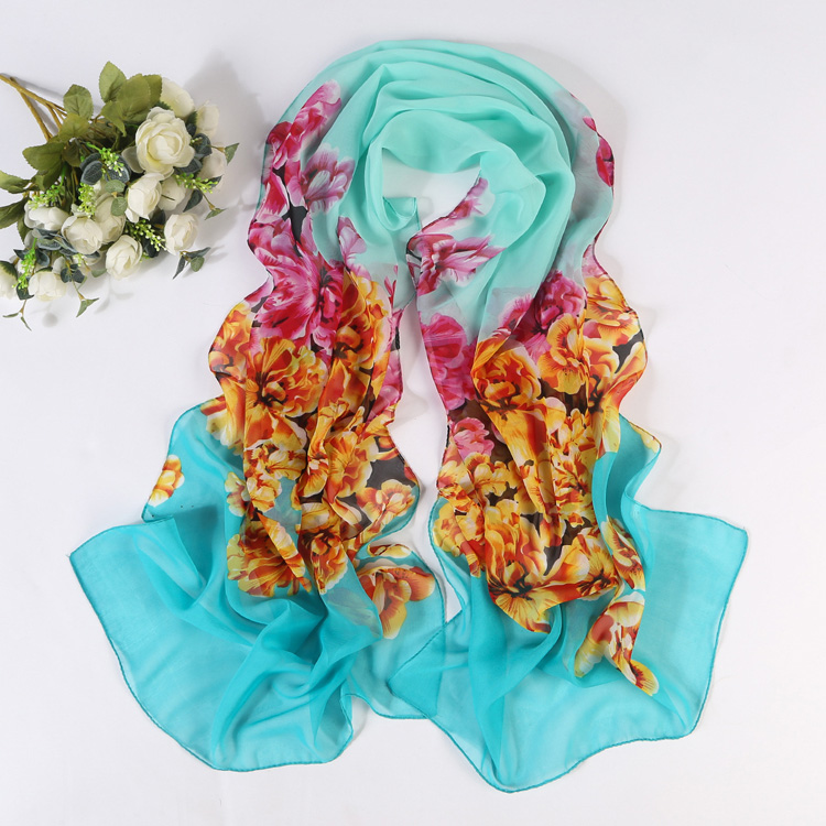 Sheer chiffon scarf wholesale
