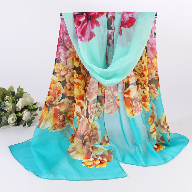 Sheer chiffon scarf wholesale