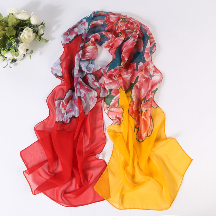 Sheer chiffon scarf wholesale