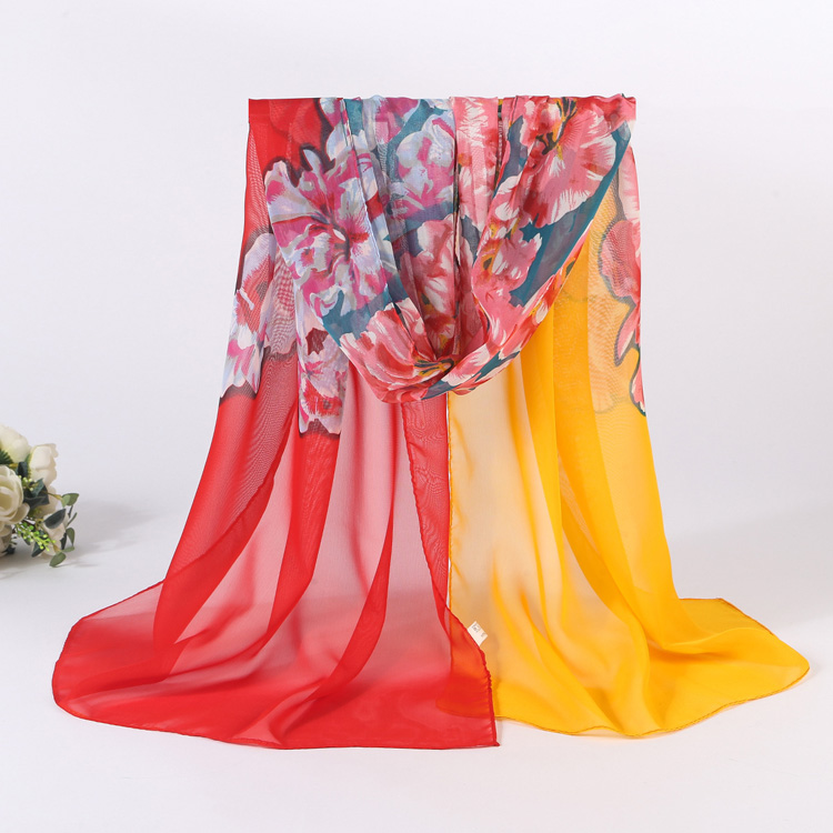 Sheer chiffon scarf wholesale
