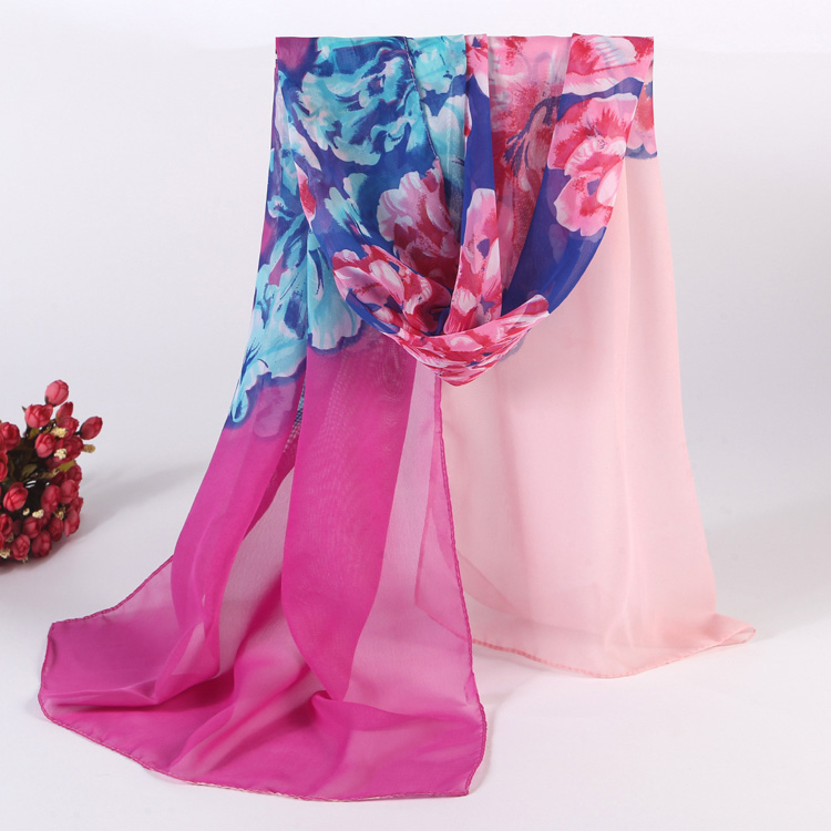 Sheer chiffon scarf wholesale